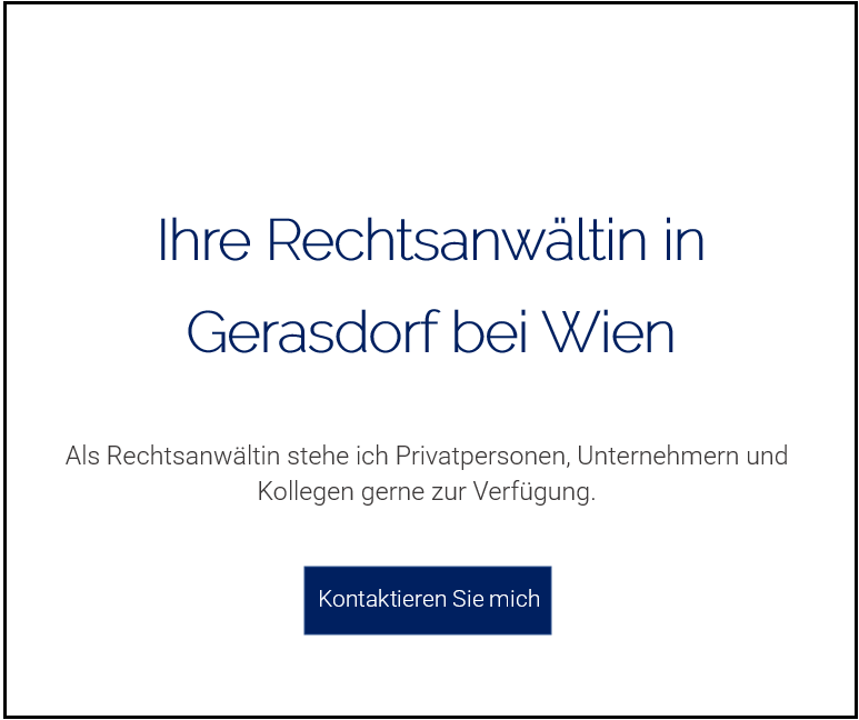 Rechtsanwalt Gerasdorf